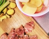 簡単こっくり味噌鶏じゃが作り方1写真