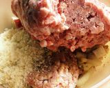 ワンボウルでハンバーグ(お肉は半解凍で)作り方1写真