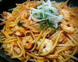 ピリ辛♪海老モヤシ焼きそば作り方3写真