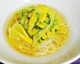 ズッキーニの柚子胡椒ソテーde夏の冷麺作り方7写真