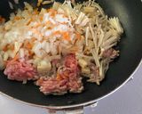 野菜取れる☆うずらたまごのハッピー巾着煮作り方8写真