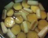 〖薩摩芋と焼きネギのこっくり煮物♡〗作り方3写真