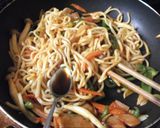 沖縄そばの麺で作るスパゲティ作り方7写真