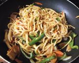沖縄そばの麺で作るスパゲティ作り方8写真