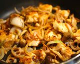 胸肉の味噌だれ丼作り方3写真