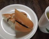 あんことマーガリンのサンドパン作り方2写真