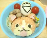 ジバニャンのワンプレート飯☆妖怪ウォッチ作り方3写真