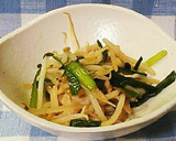 10分超簡単　旨いニラモヤシの肉炒め副菜作り方7写真
