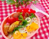 キャラ弁＊型抜きで簡単わんちゃん作り方3写真