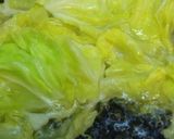 春キャベツのラー油おかか和え作り方1写真