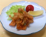 簡単！5分！鶏皮のおつまみ作り方4写真