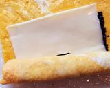 お弁当に♪のりチーズくるくるたまごやき作り方3写真