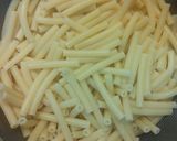 いんげんとチキンの時短マカロニグラタン作り方1写真