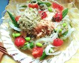 オニスラたっぷり♡梅ツナ冷麺作り方10写真