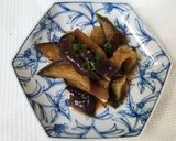 茹でナスのからし醤油和え作り方6写真