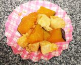 ズボラさんのお弁当 カボチャと鶏肉の煮物作り方4写真