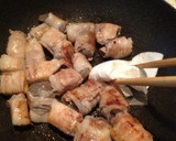 節約❗️蒟蒻と厚揚げの肉巻き生姜焼き作り方7写真