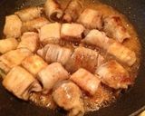 節約❗️蒟蒻と厚揚げの肉巻き生姜焼き作り方8写真