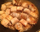 節約❗️蒟蒻と厚揚げの肉巻き生姜焼き作り方8写真