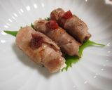 長芋と梅肉の豚肉巻き作り方5写真