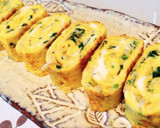 しらすとほうれん草の卵焼き作り方3写真