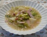 粉ふき芋とキャベツの甘～いとろとろスープ作り方6写真