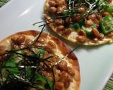 和風テイスト★餃子ピザ♪お酒のあてに～作り方3写真