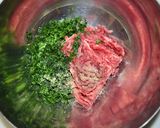 たっぷりパセリと牛ひき肉の揚げワンタン♪作り方2写真