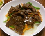 新玉ねぎのベッドにカルビのせ丼作り方7写真
