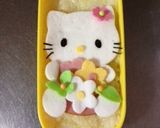 キャラ弁☆はんぺんで簡単キティのお弁当作り方4写真