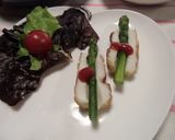 かんたんお酒のおつまみ☆アスパラとちくわ作り方2写真