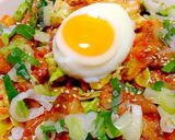 簡単！ガッツリ豚キムチ温玉丼☆作り方4写真