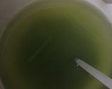 つぶあんと白玉入り煎茶で作るお茶ゼリー作り方1写真