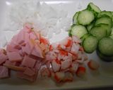 市販の茹でうどんでサラダうどん作り方5写真