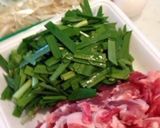 ふわふわ卵の豚ニラ玉（≧∇≦）作り方1写真