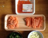 大葉香るサーモンとイクラのスパゲッティ作り方1写真