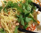 大葉香るサーモンとイクラのスパゲッティ作り方7写真