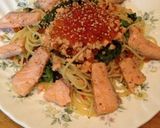 大葉香るサーモンとイクラのスパゲッティ作り方8写真