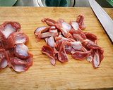 砂ずりと玉ねぎのさっぱり漬け作り方1写真