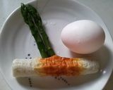 アスパラちくわ卵焼き作り方1写真
