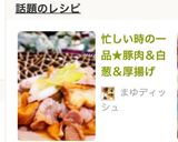 忙しい時の一品★豚肉＆白葱＆厚揚げ作り方7写真