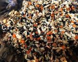 ひじきの煮物でオムレツ作り方4写真