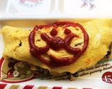 ひじきの煮物でオムレツ作り方6写真