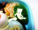 キャラ弁❈ゆで卵で目玉のおやじ作り方11写真