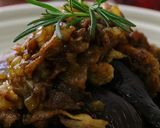カリカリ豚を茄子に乗っけて。作り方6写真