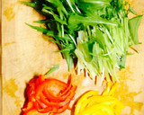 水菜のサラダ ササっとナムル風作り方1写真