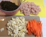竹の子と刻み昆布のあと混ぜご飯作り方1写真