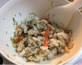 竹の子と刻み昆布のあと混ぜご飯作り方4写真