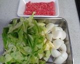 春キャベツとひき肉のトマトソース煮作り方1写真