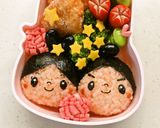 七夕 簡単 キャラ弁*彦星君と織姫ちゃん作り方10写真